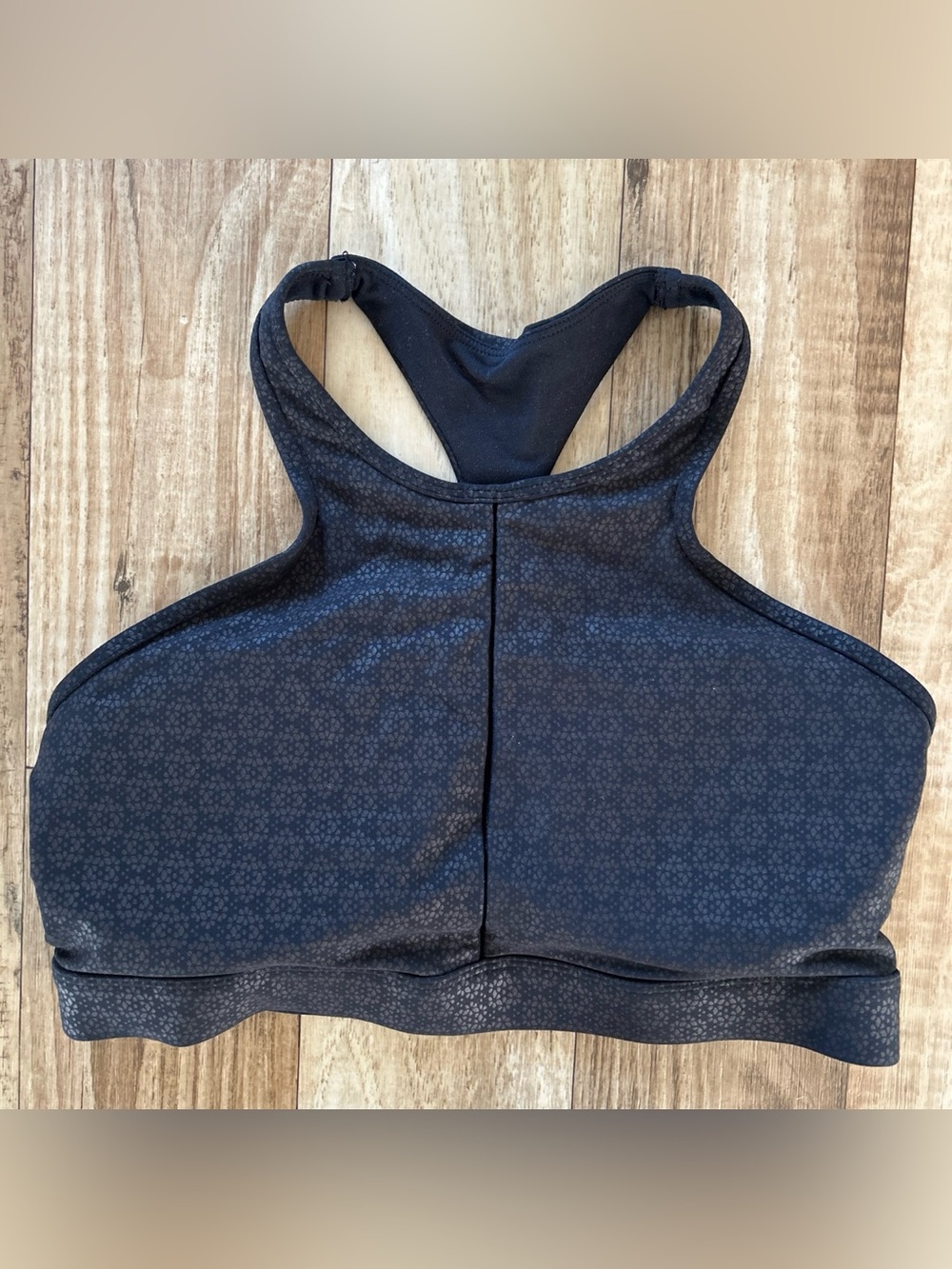 ZYIA High-Neck Racerback Sports Bra - Black size L